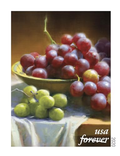 Tihoho Booklet of 20 Fruit & Vegetable Postage Stamps - Summer 2020, 10 Designs, US Mail