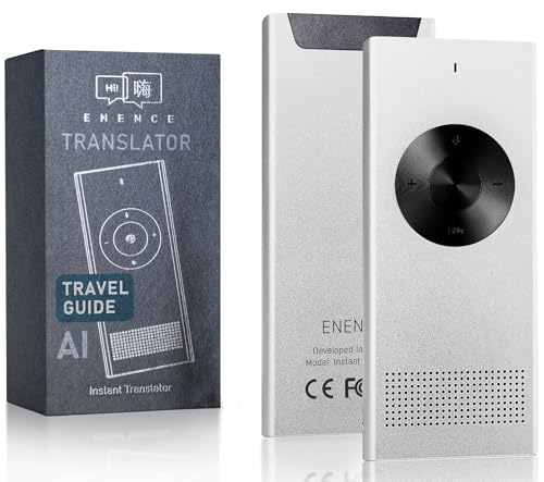 Enence PRO Language Translator Device with Real-Time Voice Translation, Supports 60+ Languages