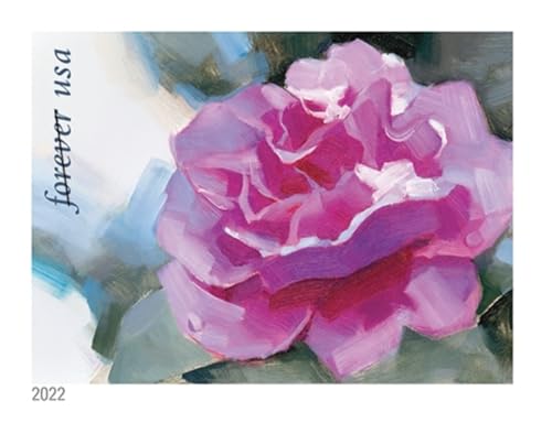United States Postal Service Snowy Beauty 2022 Forever Postage Stamps - Winter Flowers Collection