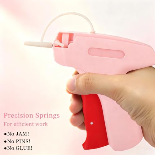 Stitch Gun Pink A - Quick Clothing Fixer Tagging Gun by Jasunet, Includes 2000 Fasteners