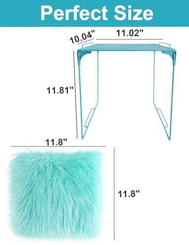 Blue Locker Organizer Shelf with Carpet Set - School, Gym, Home Storage