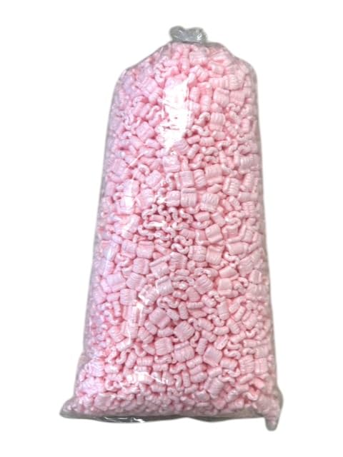 Bubblefast! 1.5 cu. ft. (10 Gallons) Pink Anti-Static Packing Peanuts