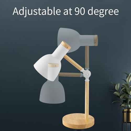 himmel Table Lamp, Adjustable Wooden Table Lamp, Children's Desk Lamp for Bedroom, Living Room, E27 Base Reading Next Lamp