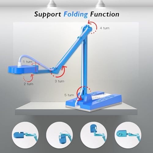 TreasLin Blue 10MP USB Document Camera for Teachers, Classroom & Online Teaching
