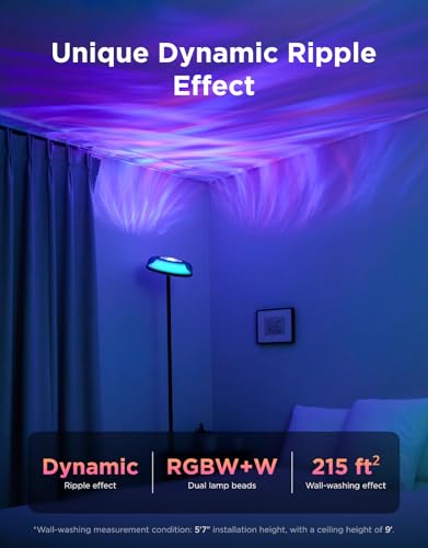 Govee RGBIC Floor Lamp with Ripple Projector for Living Room