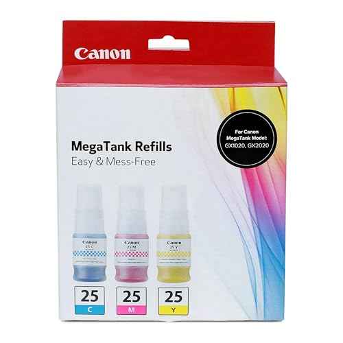 Canon GI-25 Genuine Ink Bottle Value Pack, Compatible with PIXMA GX2020, and GX1020 Printers