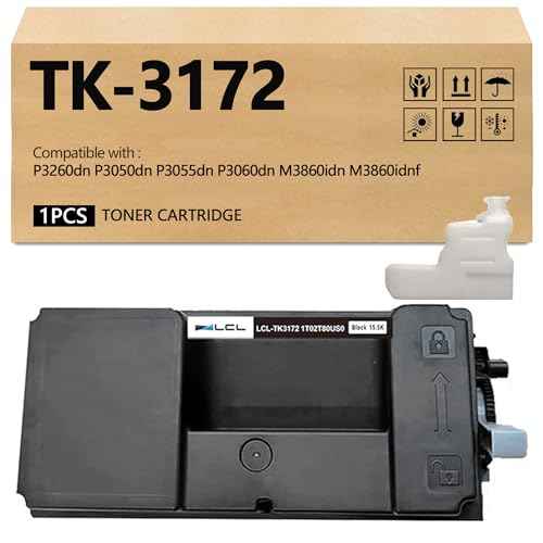 LCL TK-3172 TK3172 Black Toner Cartridge Replacement for Kyocera TK 3172 TK-3172 for Kyocera ECOSYS P3260dn P3050dn P3055dn P3060dn M3860idn M3860idnf Printer (1-Pack)