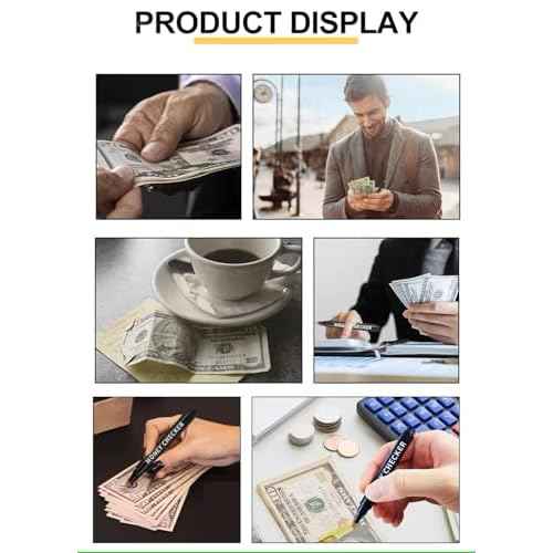 Counterfeit Money Bill Detector Pen ? Easy to Use and Reliable Universal Currency Fake Bill Checker for Personal & Commercial Use ? Ensures Authenticity and Prevents Fraud (2 Pack)