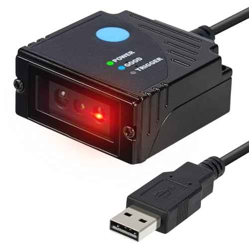 MUNBYN 2D Embedded Fixed Mount Barcode Scanner Scan Engine, Ultra-Rugged 1D 2D QR Barcode Reader Mini-Size, Suitable for Express and Factory Assembly Line Working(Only USB Port)
