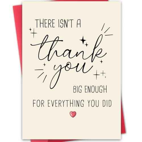 Funny Thank You Card, Thank You Card for Men Women, Thank You Gifts Card for Teacher Boss, Happy Appreciation Card for Him Her