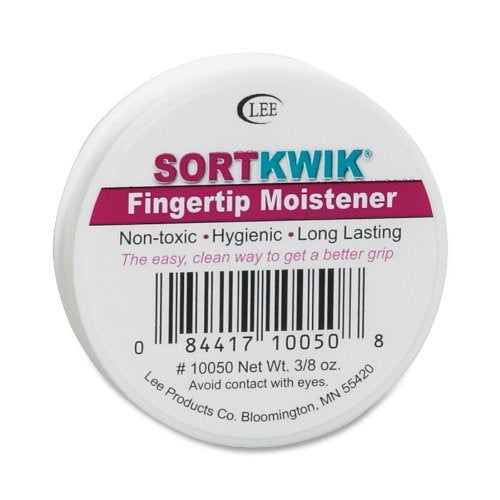 Lee Sortkwik Fingertip Moistener Pink 3-Pack for Paper & Money Handling
