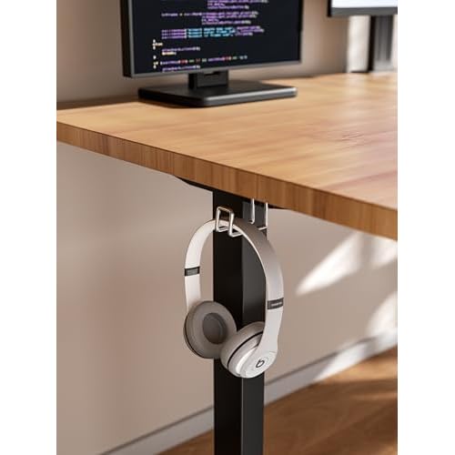Electric Standing Desk Frame Adjustable Height, Stand up Home Office Desk Frame, 36 to 51 Inches Sit Stand Desk Frame with Memory Preset (White)
