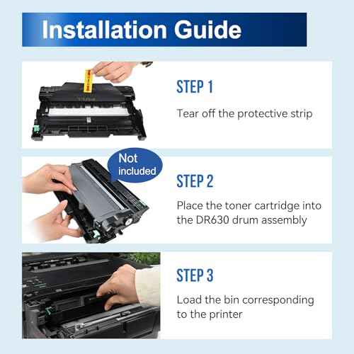 InkNI Compatible Drum (Not Toner) Replacement for Brother DR630 DR 630 Drum for HL-L2300D HL-L2320D HL-L2305W MFC-L2700DW HL-L2360DW HL-L2380DW DCP-L2540DW MFC-L2720DW Printer Black, 2-Pack
