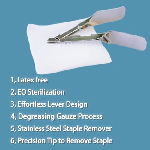 Skin Staple Removal Kit with Sterile Gauze – Hospital & Clinic Use