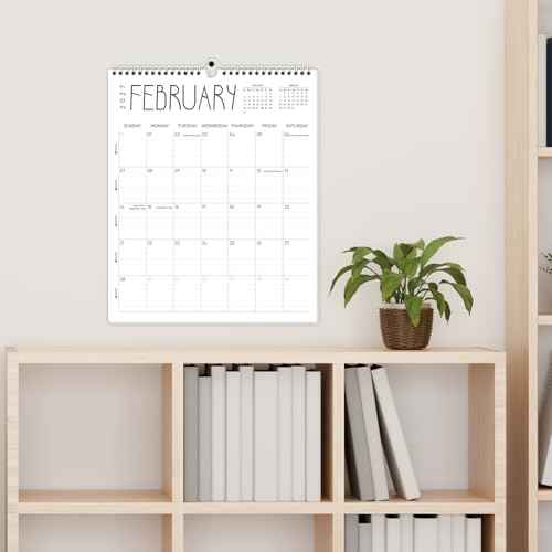 Guasslee Wall Calendar 2026-2027, 14"x11.5" Vertical Wall Calendar 2026, 18-Month Desk Planner From 2026 Jan - 2027 Jun, Monthly Hanging Planner Spiral Bound For School Home Office Organizing