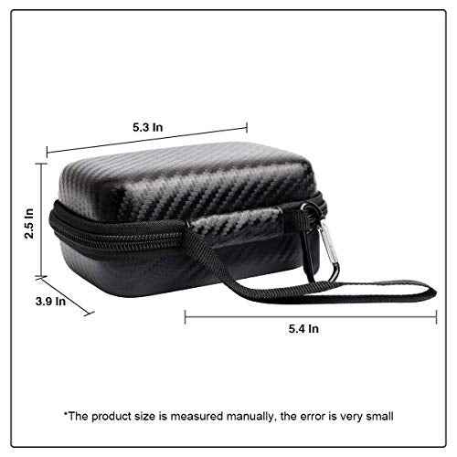 Jiusion Hard Case for Carson MicroBrite Plus Pocket Microscope (MM-300 or MM-300MU) and MicroFlip (MP-250 or MP-250MU) Travel Storage Carrying Include Carabiner and Strap