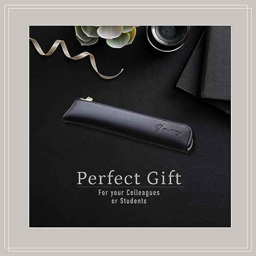 Graph 1000 for Pro Mechanical Drafting Pencil Set (0.3mm / 0.4mm / 0.5mm / 0.7mm / 0.9mm), qullity original Black slim pen case