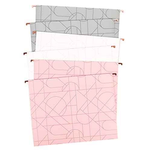 U Brands Hanging File Folders, Modern + Pretty, 6 Count