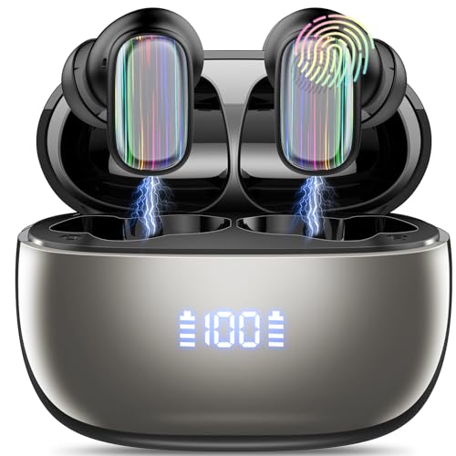 AI Language Translator Earbuds Real Time, 164 Language/6 Translation Modes Translator Earbuds 3-in-1 Translation Headphones, Bluetooth 5.4 Translation Device for Travel Business Learning, Black