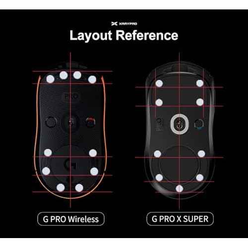 X-Raypad Jade Speed Mouse Skates, Offers Excelent Wear Resistance, Speed & Control Abrasion Resistance, Curved Edge, Move More smoothly, Suitable for Cloth Mouse Pads & Glassmouse Pads (Obsidian)
