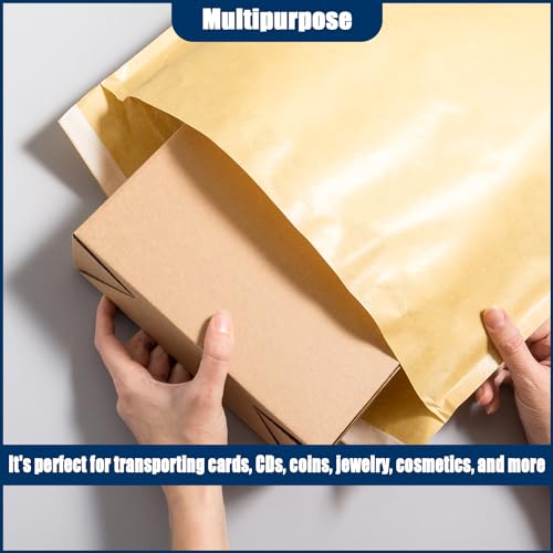 Natural Kraft Bubble Mailer Envelopes, Small Bubble Mailers 12.5x18 Inch, 50 Pack Padded Envelopes, Self-Seal Shipping Envelope,Tear-Resistant Mailing Envelope Padded