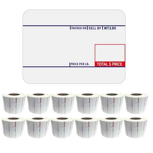 C?S LST-8010 Printing Scale Label, 58 x 40 mm, UPC, 12 Rolls Per Case, C?S Scale Labels 8010, Guaranteed Quality, Try It!.