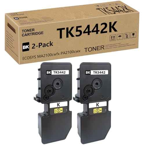 TK5442 TK-5442 Replacement Toner Cartridge Compatible for Kyocera TK-5442K TK 5442K for ECOSYS MA2100cwfx PA2100cwx Printers (Black 2 Pack)