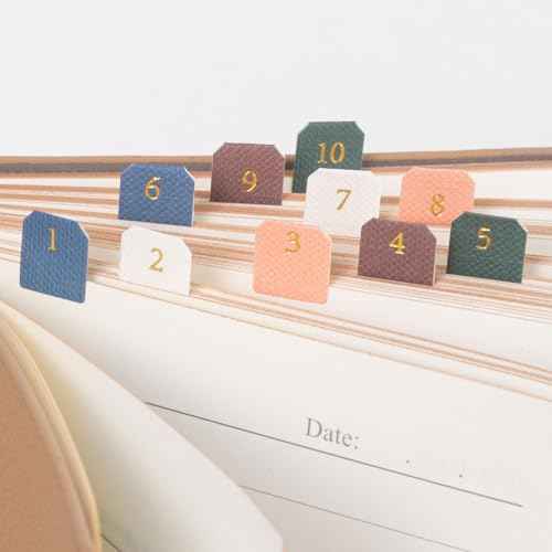 Joez Wonderful 10 Sheets Planner Monthly Tabs, Self Adhesive Tabs Stickers, Planners Index Tabs Calendar Tabs for Planners, Office, Study, Notebook (180 Pcs)