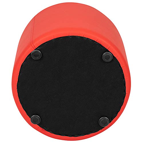 Flash Furniture Nicholas Soft Seating Flexible Circle for Classrooms and Common Spaces - 18" Seat Height (Red)