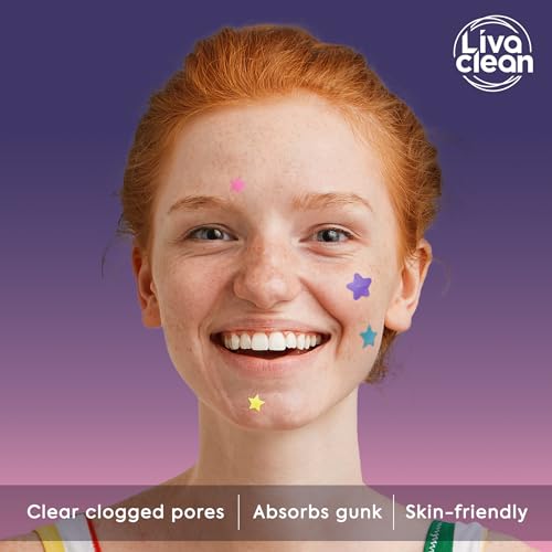 LivaClean 1440 CT (6 Pack of 240) Superstar Acne Patches w/Salicylic Acid & Tea Tree, Star Pimple Patches for Face Stars Hydrocolloid Acne Patch Cute Zit Patch for Face Healing Sticker