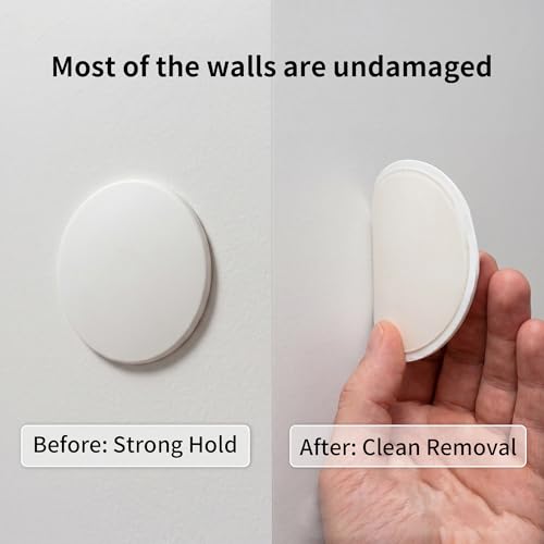 ZJWZLG White 3.14" Door Knob Wall Protectors, 8-Pack – Self-Adhesive Stoppers