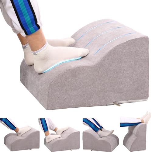 OpyTikar Foot Rest for Under Desk, 3-Tier Ergnomic Foot Stool - Light Grey (Standard)