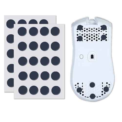 X-Raypad Obsidian Air/Pro Air Speed Mouse Skates, U-PE Universal Dot Mouse Skates Offers Excelent Wear Resistance, Speed & Control Abrasion Resistance Less Noise