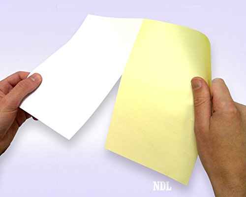 NextDayLabels - Pack of 500 Sheets 8-1/2 x 11" 2 Part Perforated Paper, Great for Invoices, Receipt, Statement etc. (White/Yellow)