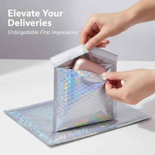 60 Pieces Bubble Mailers,Self-Seal shipping bags with 3 Sizes(11"x9",9"x7",7"x6"),Sealable Colorful bubble wrap envelopes for Small Business Packaging Supplies