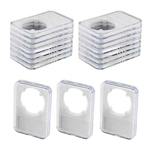 20-Pack Coin Slab Display Holder, Storage Case for Morgan, Peace, IKE Silver 38mm Dollar Coin, Organize Your Coin Collection with Clear Acrylic Cases