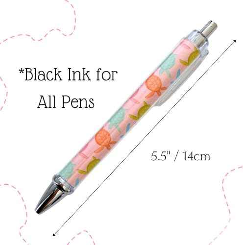 YJ PREMIUMS 6PC Turtle Pens Cute Turtles Turtled Turtlely Writing Ink Ballpoint Pen School Office Supplies Stocking Hawaiian Ocean Sea Animals for Teacher Coworkers Lovers Women Staff Employee Gifts