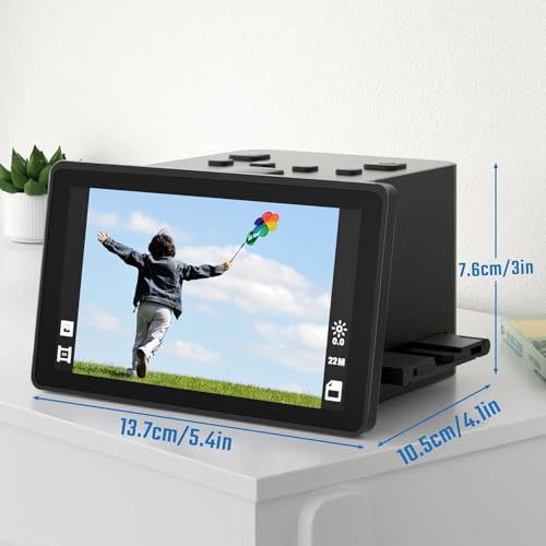 DigitPro Black 22MP Film & Slide Scanner with 5" LCD - Converts 35mm, 126, 110 Negatives & Slides