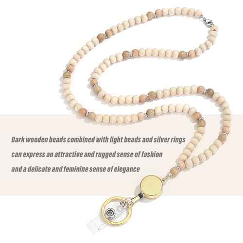 SAM & LORI Lanyards for Id Badges Teacher Lanyard With Id Holder Retractable Lanyards Beaded Cute Key Chain Keychain Women Cruise Ship Cards