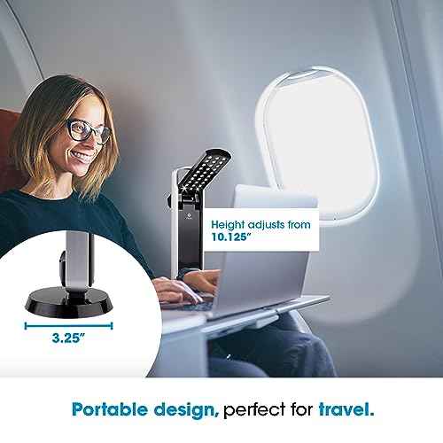 OttLite 290G59 Battery-Operated LED Mobile Task Lamp, Black