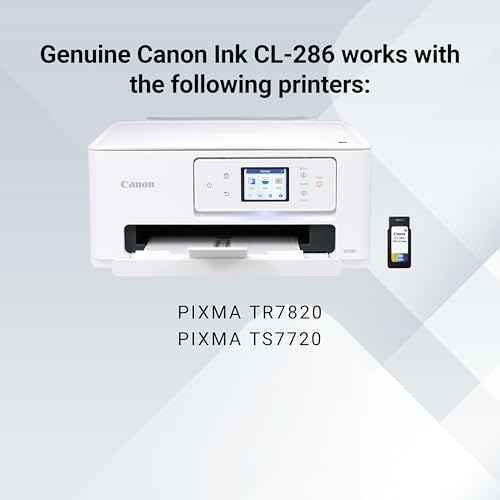 Canon CL-286 Genuine Color Ink Cartridge, Compatible with TR7820, TS7720/7722