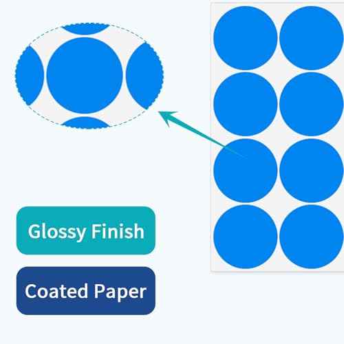 2 Inch Removable Stickers Large Colored Dot Stickers Big Waterproof Round Circle Labels Easy Peel Off for Boxes £¬240 PCS