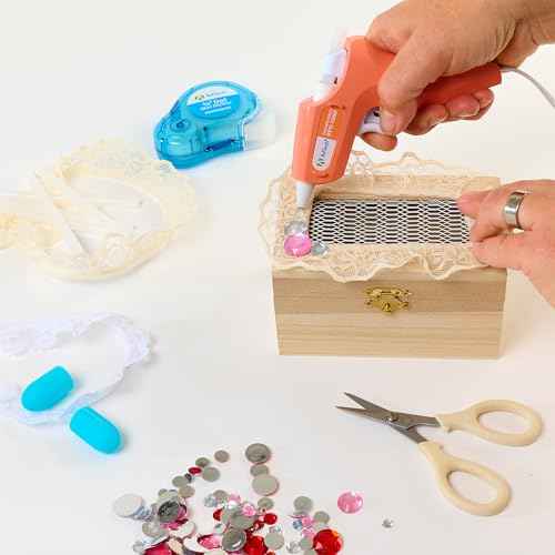 AdTech Hot Glue Sticks 4" Mini Size, White, 550 Sticks