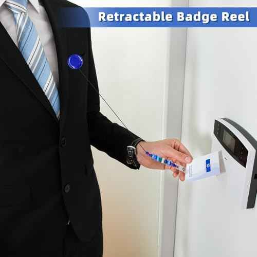 15pcs Colorful Beadable Badge Reels Making Kits - Beaded Blank Bars Bulk - Retractable Badge Reel with Belt Clip for ID Name DIY Gift Beadable Items for Nurses, Teachers, Students, Office, Workers