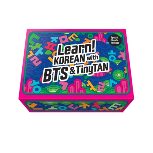 Korean Language Learning Set with BTS & TinyTAN - 6-Book Beginner Kit with Audio Pen
