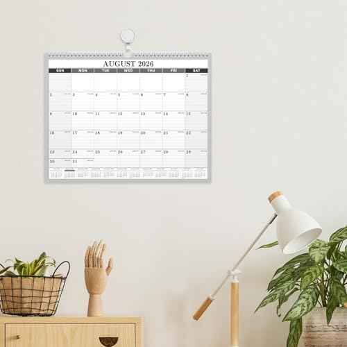 2026 Calendar - 2026 Wall Calendar, Jan. 2026 - Dec. 2026, 14.6'' x 11.4", Large Wall Calendar with Highlighted Holidays, Twin-Wire Binding, Calendar for Planning