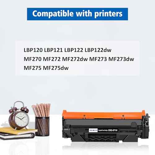 071H CRG071H CRG-071H Toner Cartridge 5646C001 High Capacity 2500 Pages Compatible for Canon imageCLASS LBP122dw LBP122 LBP120 MF270 MF273dw MF272dw MF275dw Printers Indicate Toner Level