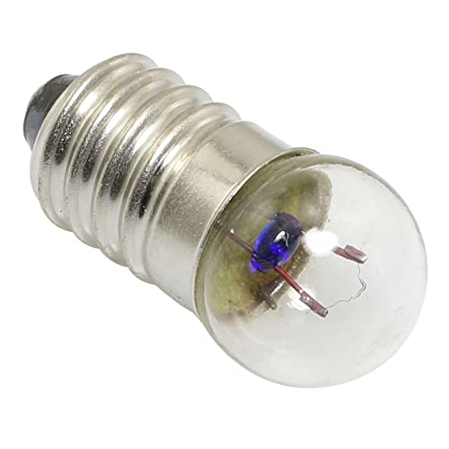 2.5V 0.3A Mini E10 Screw Base Light Bulbs 20PCS Warm White DC Circuit Testing