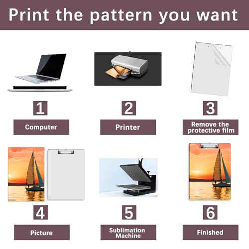 6 Pack Sublimation Clipboard Blanks Bulk MDF Sublimation Clipboard A4 Letter Size 8.8'' x 12.4'' Sublimation Teacher Blanks for Office Products DIY Handmade Craft Sublimation Ornaments Blanks