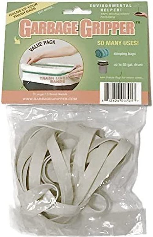 Garbage Gripper Bands (1 Pack of 6 Bands)